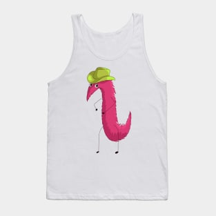 Worm with a cowboy hat Tank Top